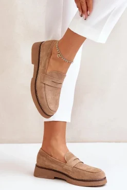 Loafersy Damskie|Mokasyny Damskie Zamszowe><noscript><img width=