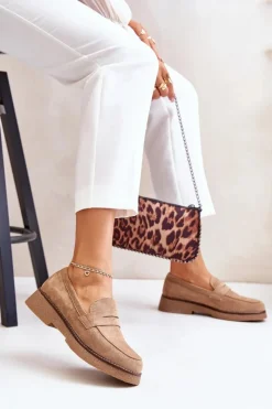 Loafersy Damskie|Mokasyny Damskie Zamszowe><noscript><img width=