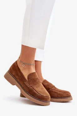 Loafersy Damskie|Mokasyny Damskie Zamszowe><noscript><img width=