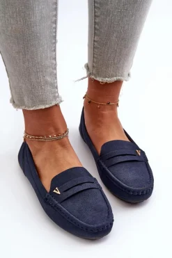 Loafersy Damskie|Mokasyny Damskie Zamszowe><noscript><img width=