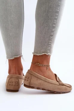 Loafersy Damskie|Mokasyny Damskie Zamszowe><noscript><img width=