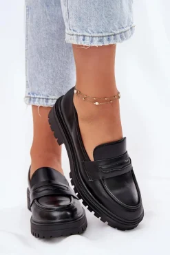 Mokasyny Damskie Skórzane><noscript><img width=