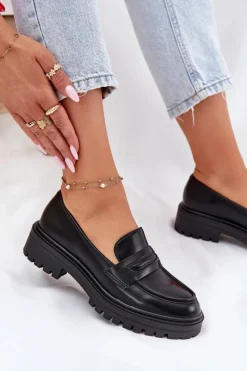 Mokasyny Damskie Skórzane><noscript><img width=