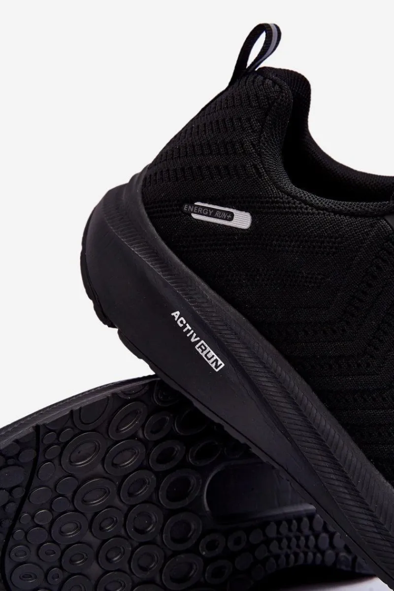 Obuwie Sportowe Męskie>Evento Klasyczne Męskie Sportowe Buty Czarne McBraun Czarny