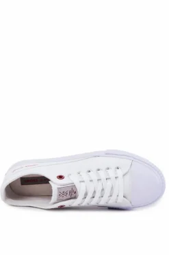 Online Cross Jeans Klasyczne Męskie Trampki JJ1R4031C Białe