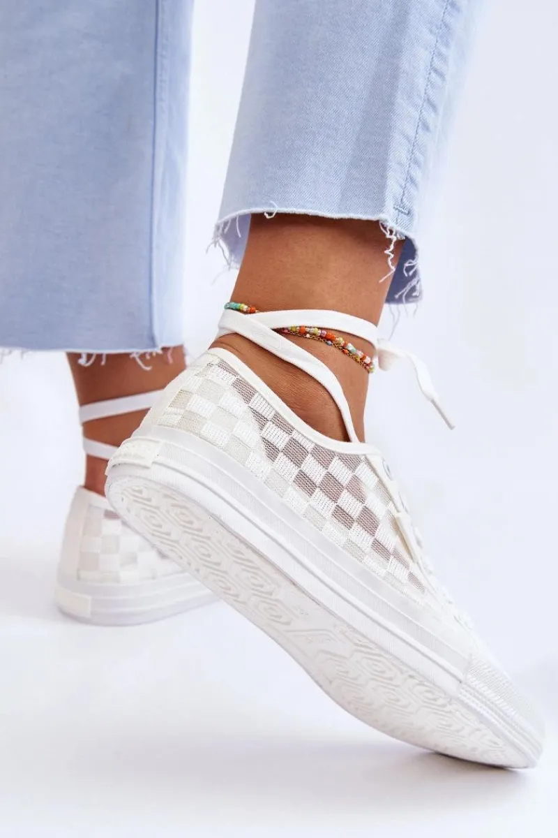 Trampki Damskie Big Star|Trampki Damskie Niskie>Big Star Shoes Klasyczne Niskie Trampki Big Star LL274071 Białe