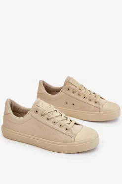 Clearance Big Star Shoes Klasyczne Niskie Trampki Big Star LL274094 Beżowe