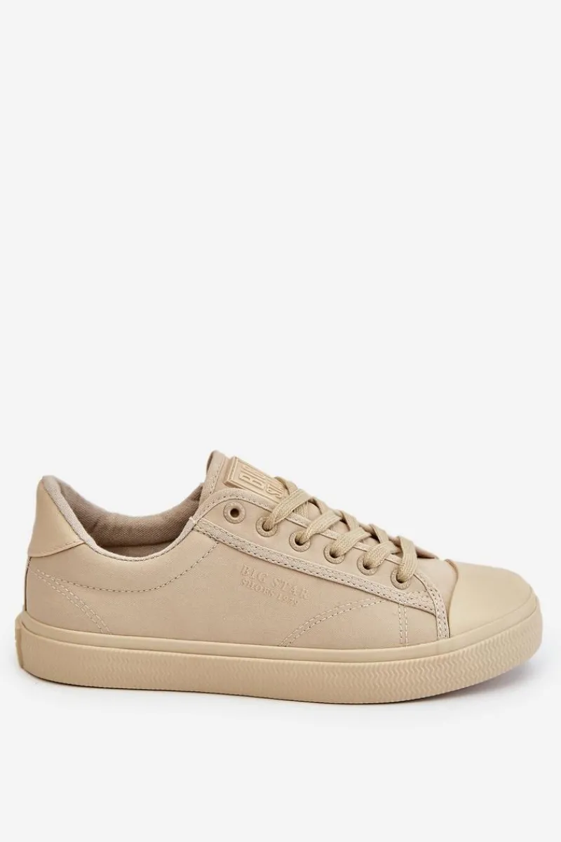 Clearance Big Star Shoes Klasyczne Niskie Trampki Big Star LL274094 Beżowe