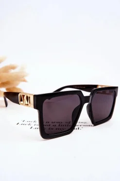 Okulary>Boto Klasyczne Okulary Przeciwsłoneczne V110063 Czarne