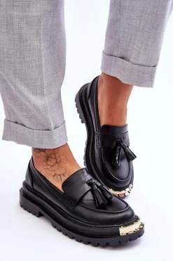 Mokasyny Damskie Skórzane><noscript><img width=