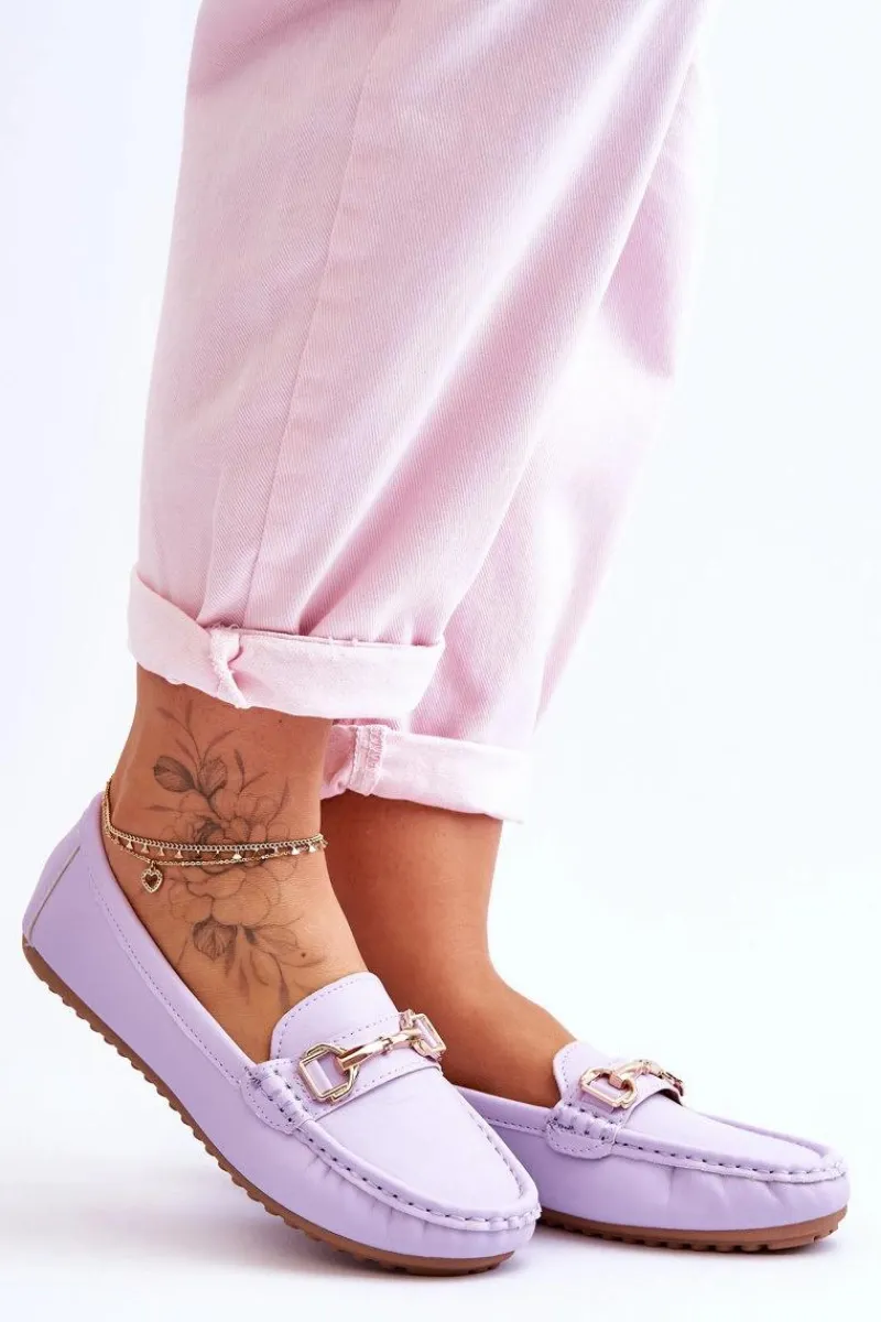 Best Klasyczne Skórzane Mokasyny Fioletowe Verona Damskie Mokasyny Damskie Zamszowe