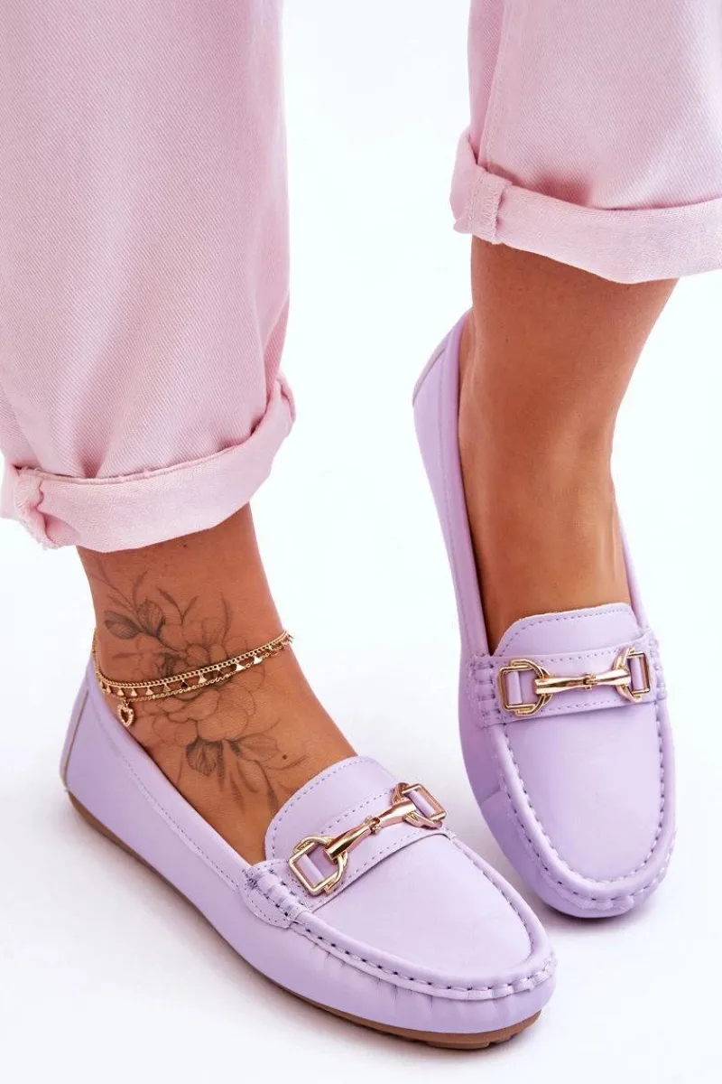 Best Klasyczne Skórzane Mokasyny Fioletowe Verona Damskie Mokasyny Damskie Zamszowe