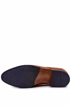 Discount Klasyczne Skórzane Półbuty Bednarek 806 Brązowe Męskie Bednarek Polish Shoes|Półbuty Eleganckie