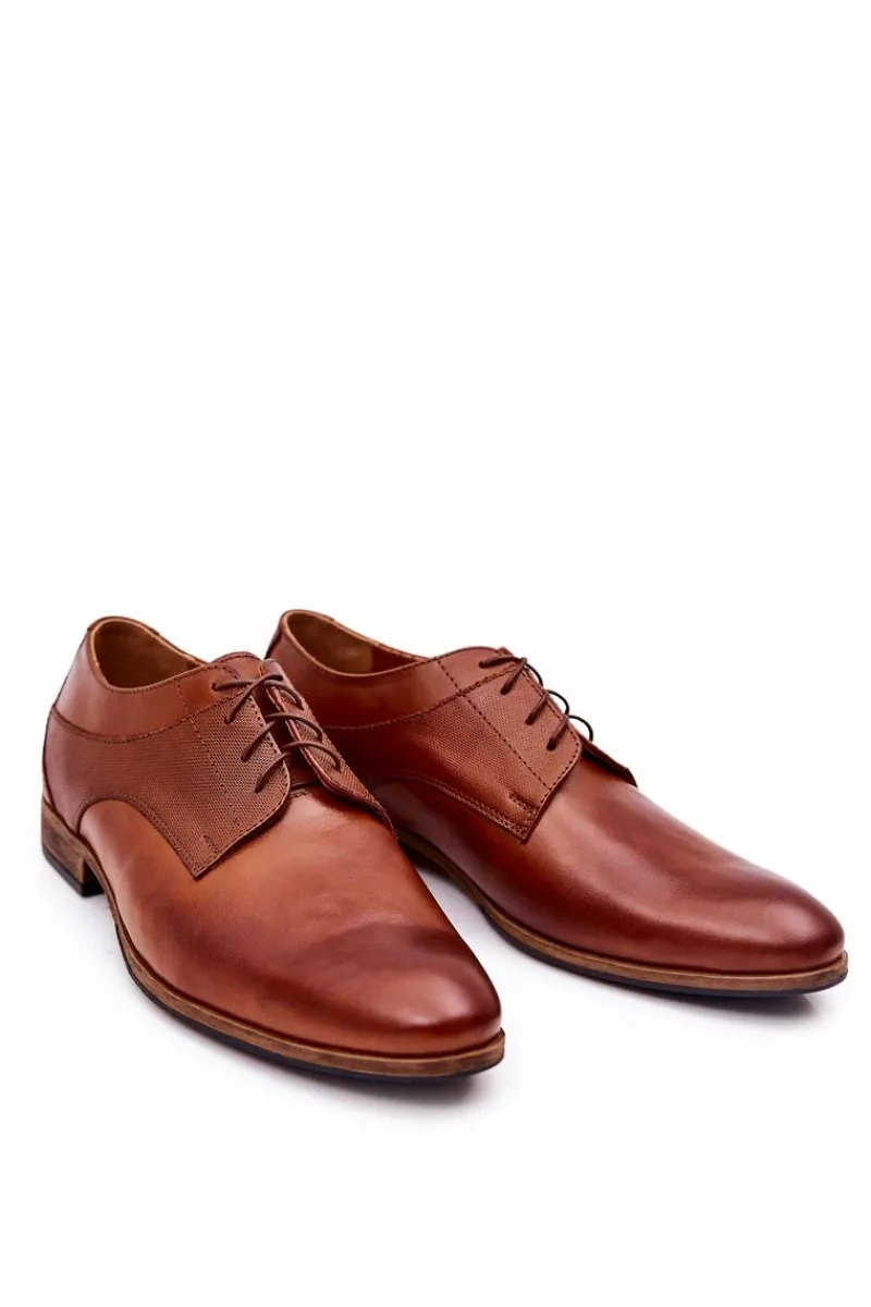 Discount Klasyczne Skórzane Półbuty Bednarek 806 Brązowe Męskie Bednarek Polish Shoes|Półbuty Eleganckie