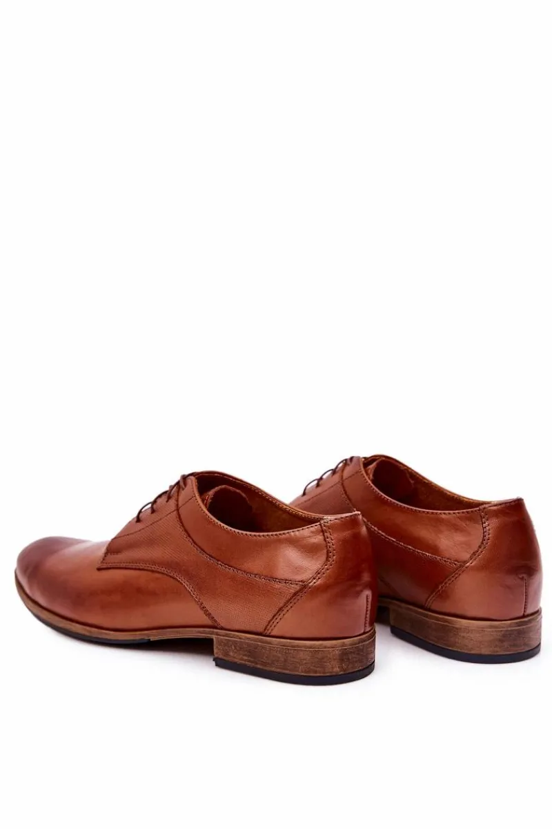 Discount Klasyczne Skórzane Półbuty Bednarek 806 Brązowe Męskie Bednarek Polish Shoes|Półbuty Eleganckie