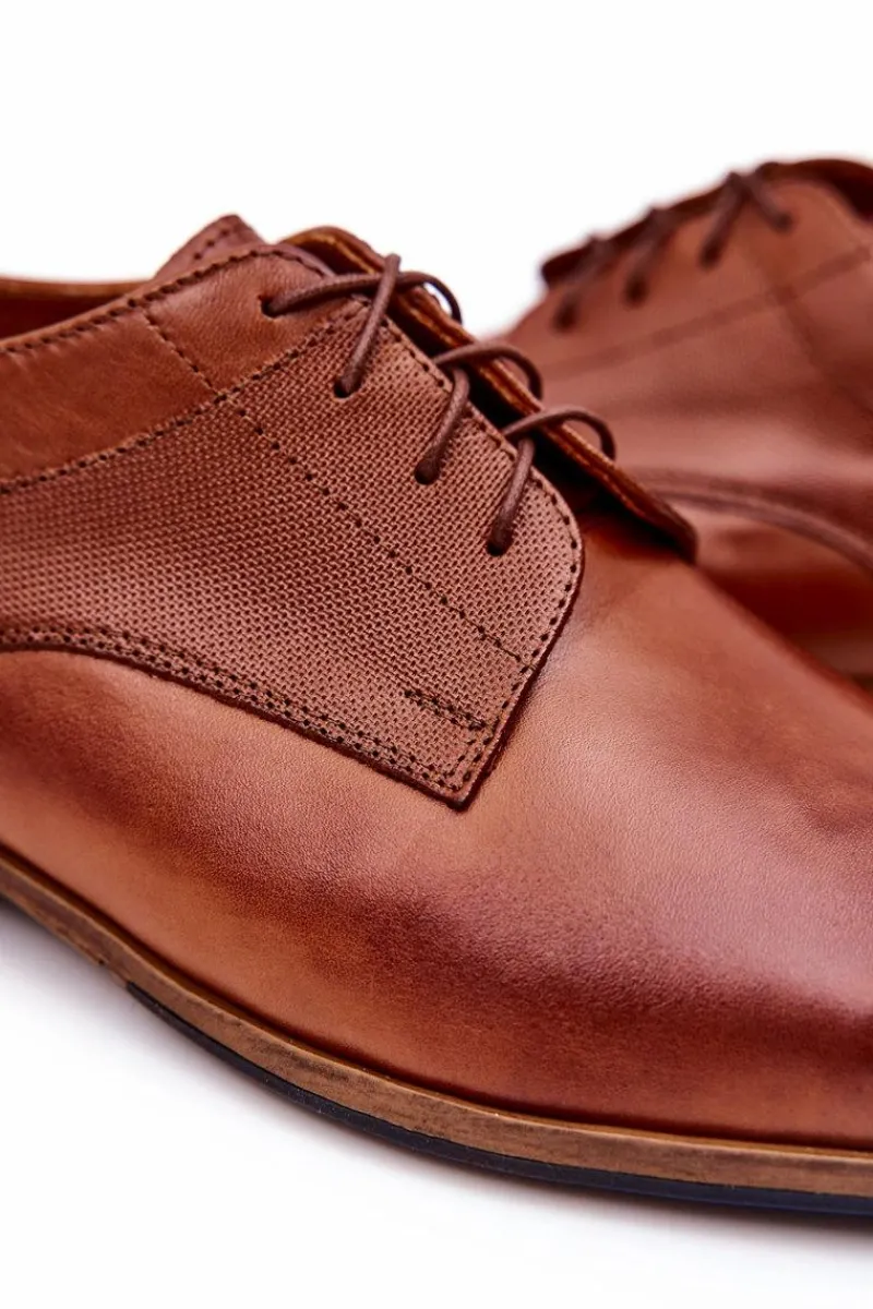 Discount Klasyczne Skórzane Półbuty Bednarek 806 Brązowe Męskie Bednarek Polish Shoes|Półbuty Eleganckie