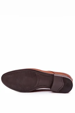 Best Boto Klasyczne Skórzane Półbuty Bednarek 802 Brązowe