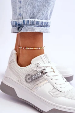 Clearance Big Star Shoes Klasyczne Sneakersy Memory Foam System Big Star LL274A024 Białe