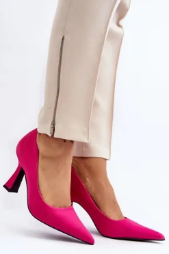 Clearance Klasyczne Szpilki W Szpic Fuksja Delimena Damskie Czółenka Klasyczne