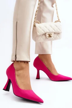 Clearance Klasyczne Szpilki W Szpic Fuksja Delimena Damskie Czółenka Klasyczne