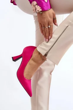 Clearance Klasyczne Szpilki W Szpic Fuksja Delimena Damskie Czółenka Klasyczne