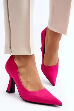Clearance Klasyczne Szpilki W Szpic Fuksja Delimena Damskie Czółenka Klasyczne