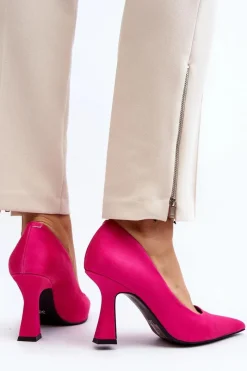 Clearance Klasyczne Szpilki W Szpic Fuksja Delimena Damskie Czółenka Klasyczne