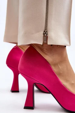 Clearance Klasyczne Szpilki W Szpic Fuksja Delimena Damskie Czółenka Klasyczne