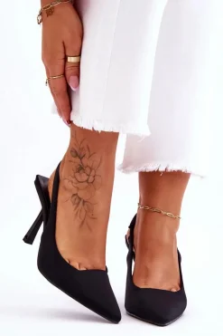 Czółenka Klasyczne>Boto Klasyczne Szpilki W Szpic Czarne Whitley