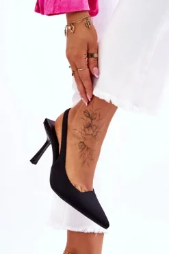 Czółenka Klasyczne>Boto Klasyczne Szpilki W Szpic Czarne Whitley