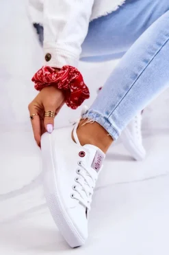 Online Klasyczne Trampki JJ2R4017C Białe Damskie Trampki Damskie Cross Jeans|Trampki Damskie Niskie