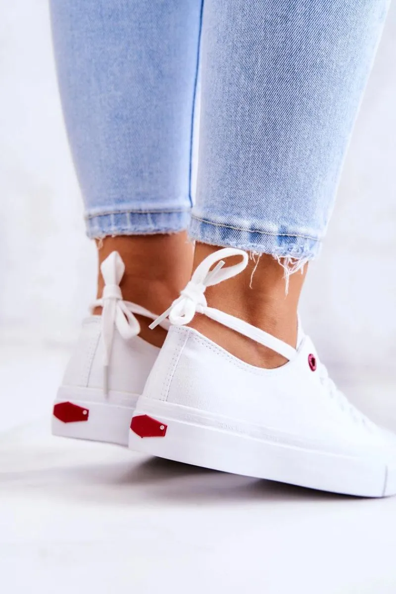 Online Klasyczne Trampki JJ2R4017C Białe Damskie Trampki Damskie Cross Jeans|Trampki Damskie Niskie