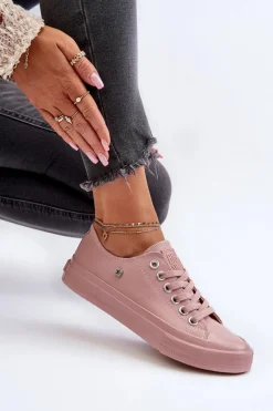 Hot Klasyczne Trampki Damskie Big Star NN274291 Różowe Damskie Trampki Damskie Big Star|Trampki Damskie Niskie