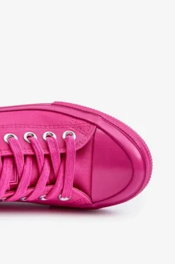 Hot Big Star Shoes Klasyczne Trampki Damskie Big Star NN274290 Fuksja Różowy