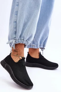 Online Klasyczne Wsuwane Buty Sportowe Czarne Frankie Damskie Sneakersy Damskie