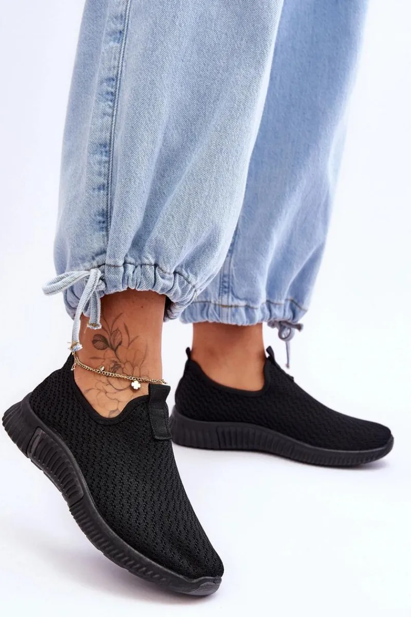 Online Klasyczne Wsuwane Buty Sportowe Czarne Frankie Damskie Sneakersy Damskie