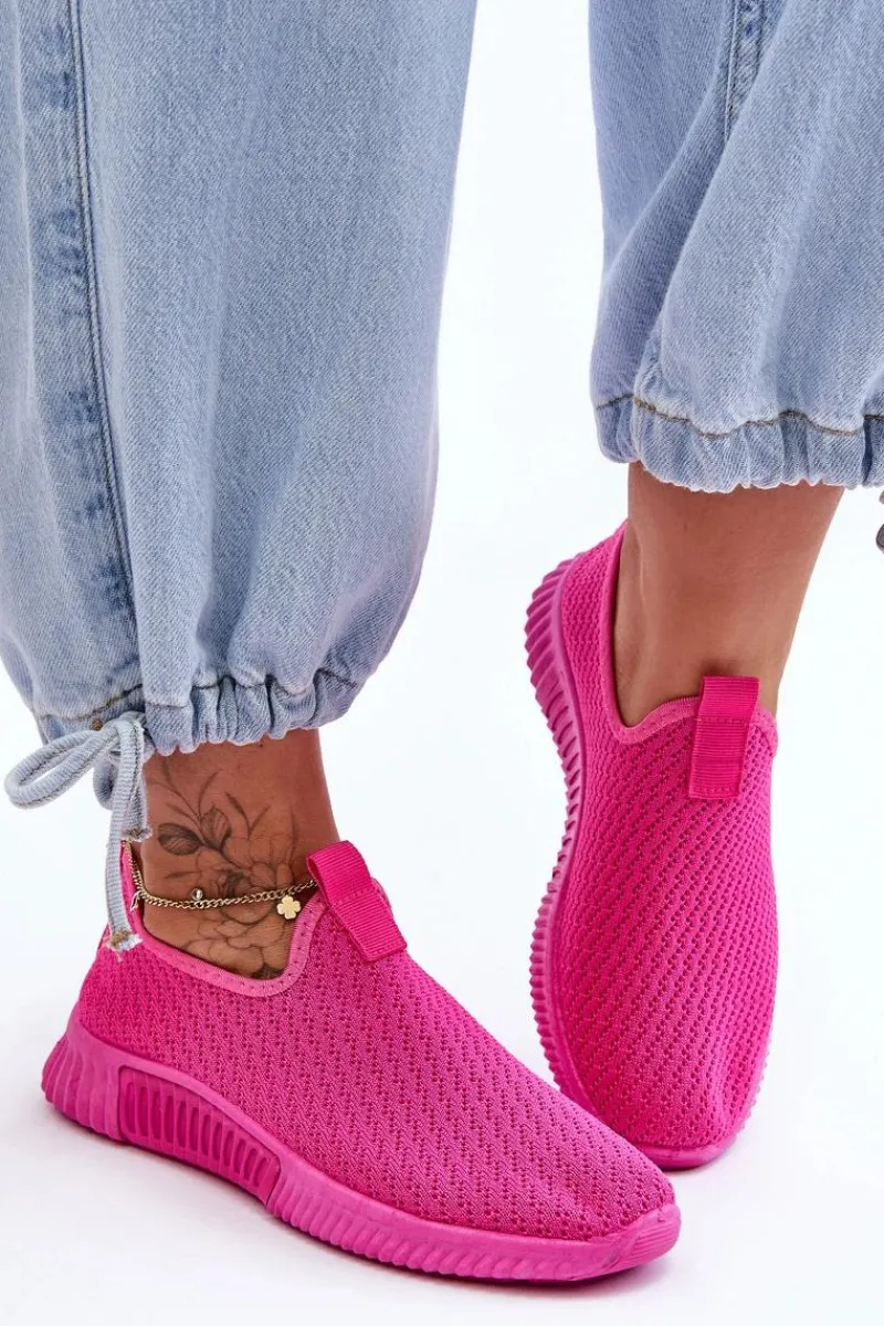 Buty Sportowe Na Platformie|Sneakersy Damskie>Boto Klasyczne Wsuwane Buty Sportowe Fuksja Frankie
