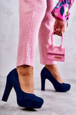 Czółenka Na Platformie|Czółenka Zamszowe><noscript><img width=