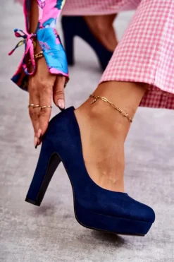 Czółenka Na Platformie|Czółenka Zamszowe><noscript><img width=