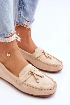 Loafersy Damskie|Mokasyny Damskie Zamszowe><noscript><img width=