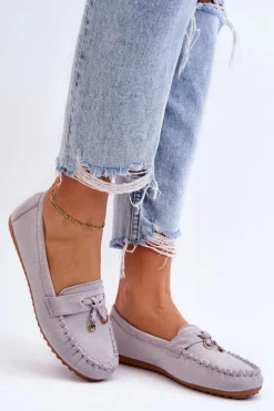 Loafersy Damskie|Mokasyny Damskie Zamszowe><noscript><img width=