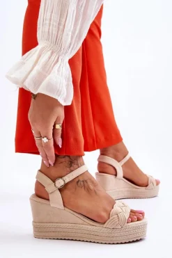 Sandały Na Koturnie><noscript><img width=