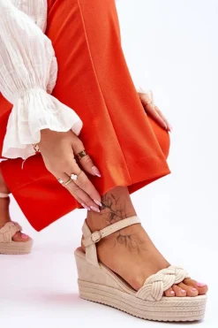 Sandały Na Koturnie><noscript><img width=