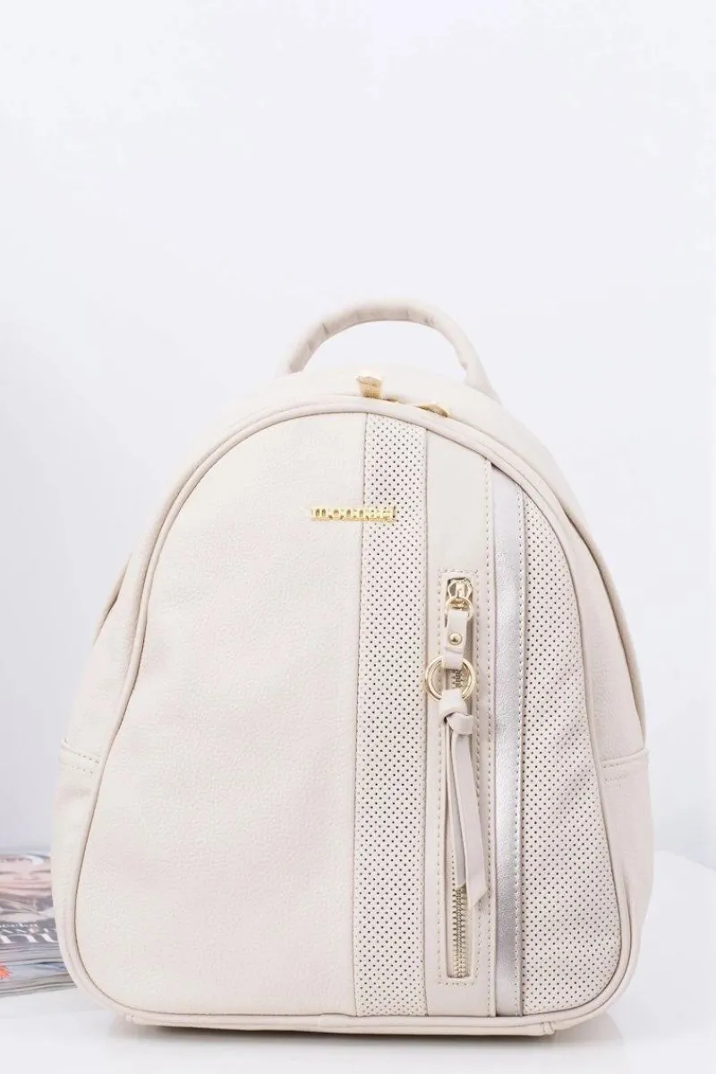 Clearance Klasyczny Plecak Damski Beżowy Elegancki A4 Plecaki|Torebki Monnari