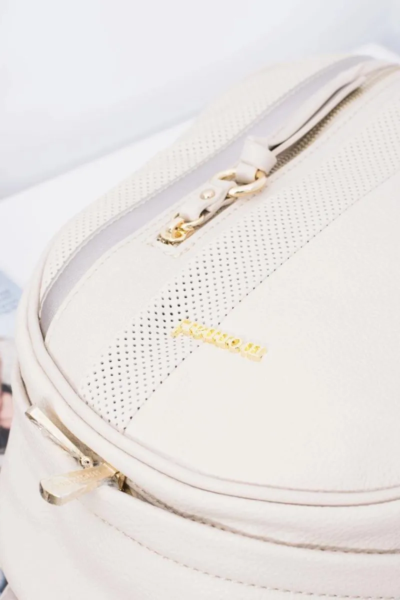 Clearance Klasyczny Plecak Damski Beżowy Elegancki A4 Plecaki|Torebki Monnari