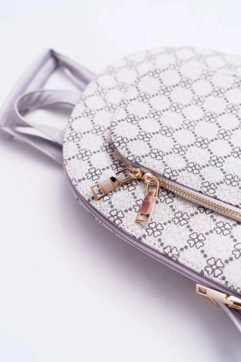 New Klasyczny Plecak Damski Beżowo Szary Elegancki Plecaki|Torebki Monnari