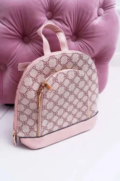 Sale Klasyczny Plecak Damski Różowy Elegancki Plecaki|Torebki Monnari