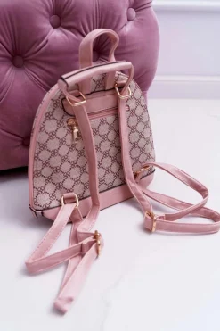 Sale Klasyczny Plecak Damski Różowy Elegancki Plecaki|Torebki Monnari