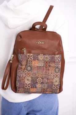 Outlet Nobo Klasyczny Plecak Brązowy NBAG-I2850-C017