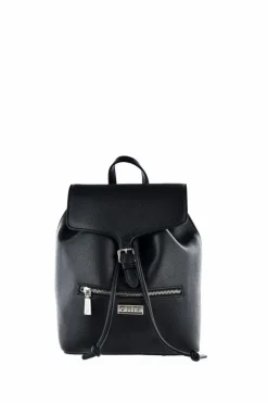 Plecaki>Big Star Shoes Klasyczny Skórzany Plecak Big Star KK574132 Czarny